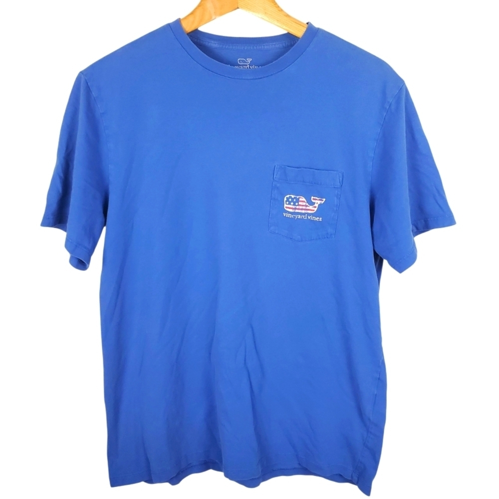 Vineyard Vines Blue Short Sleeve Tee Classic Fit. MED